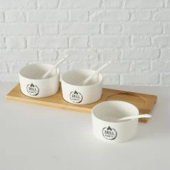 Aktion ❤️ 7-teiliges Schalen-Set - weiß - Bambus ✔️ -Angebote Garten Store 0130012400 04 1600Wx1600H