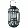 Budget 👏 Laterne - schwarz - Bambus 👏