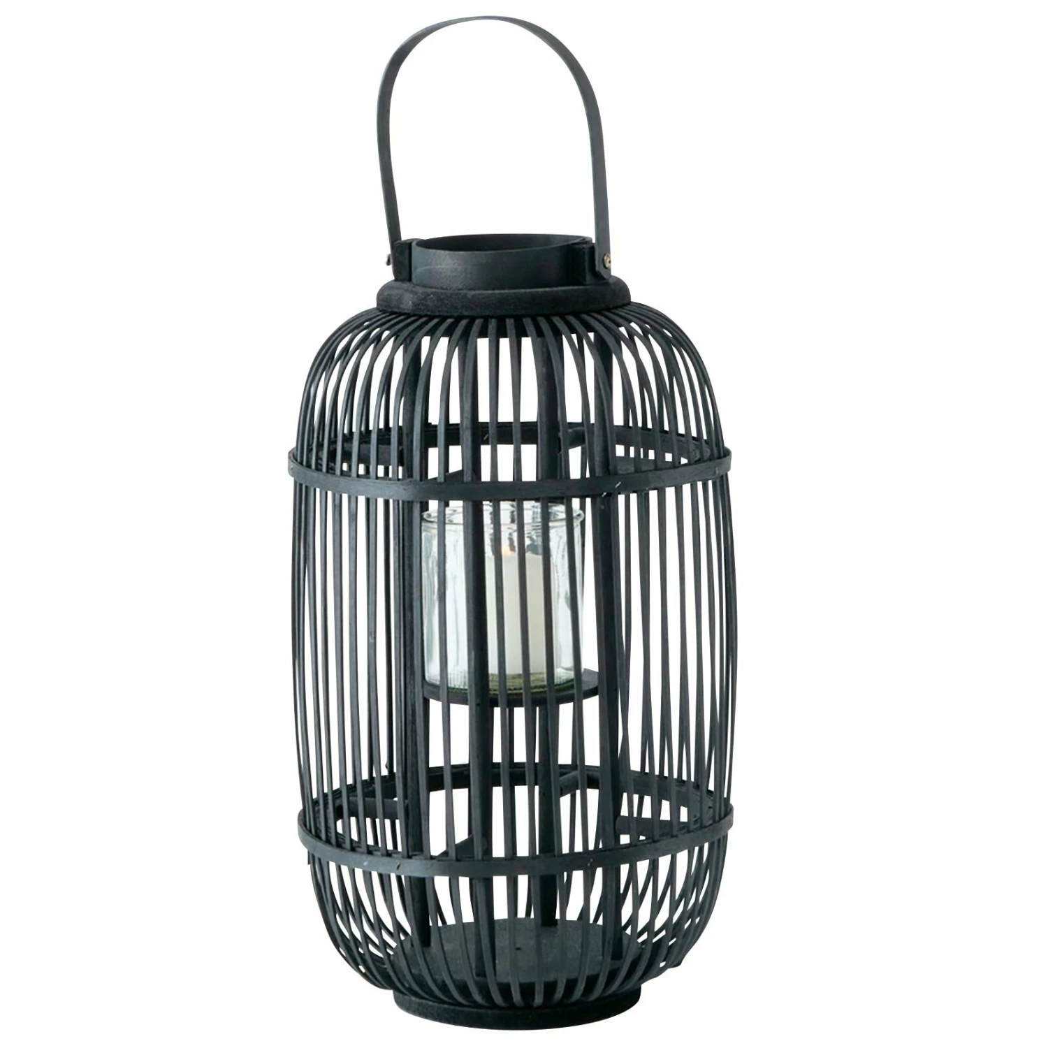 Budget 👏 Laterne - schwarz - Bambus 👏 3 Budget 👏 Laterne - schwarz - Bambus 👏