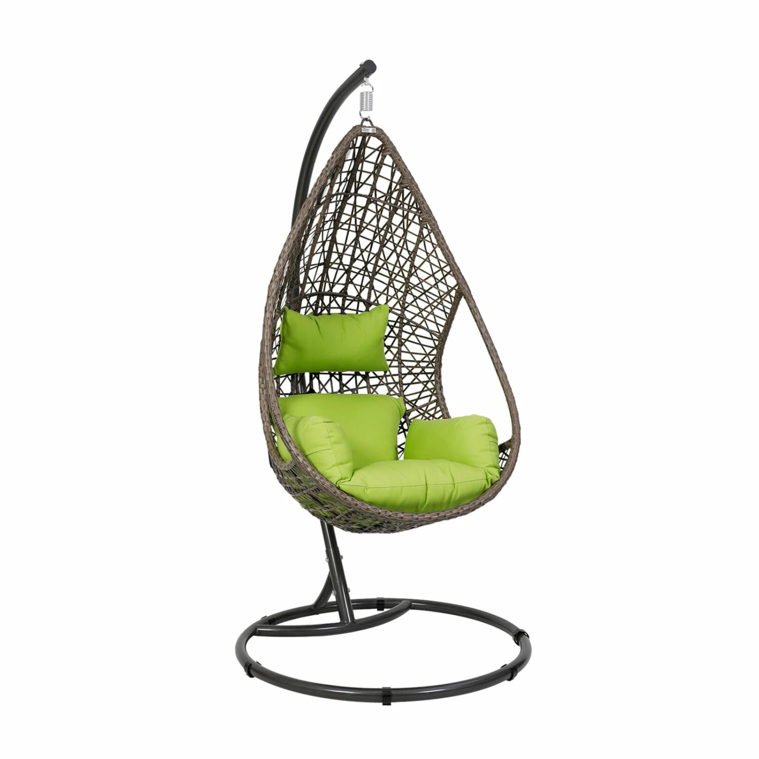 Bester Verkauf 🛒 Hängesessel - braun-grün - Metall-Polyrattan - 103 cm Ø ✔️ 4 Bester Verkauf 🛒 Hängesessel - braun-grün - Metall-Polyrattan - 103 cm Ø ✔️ – Bild 2