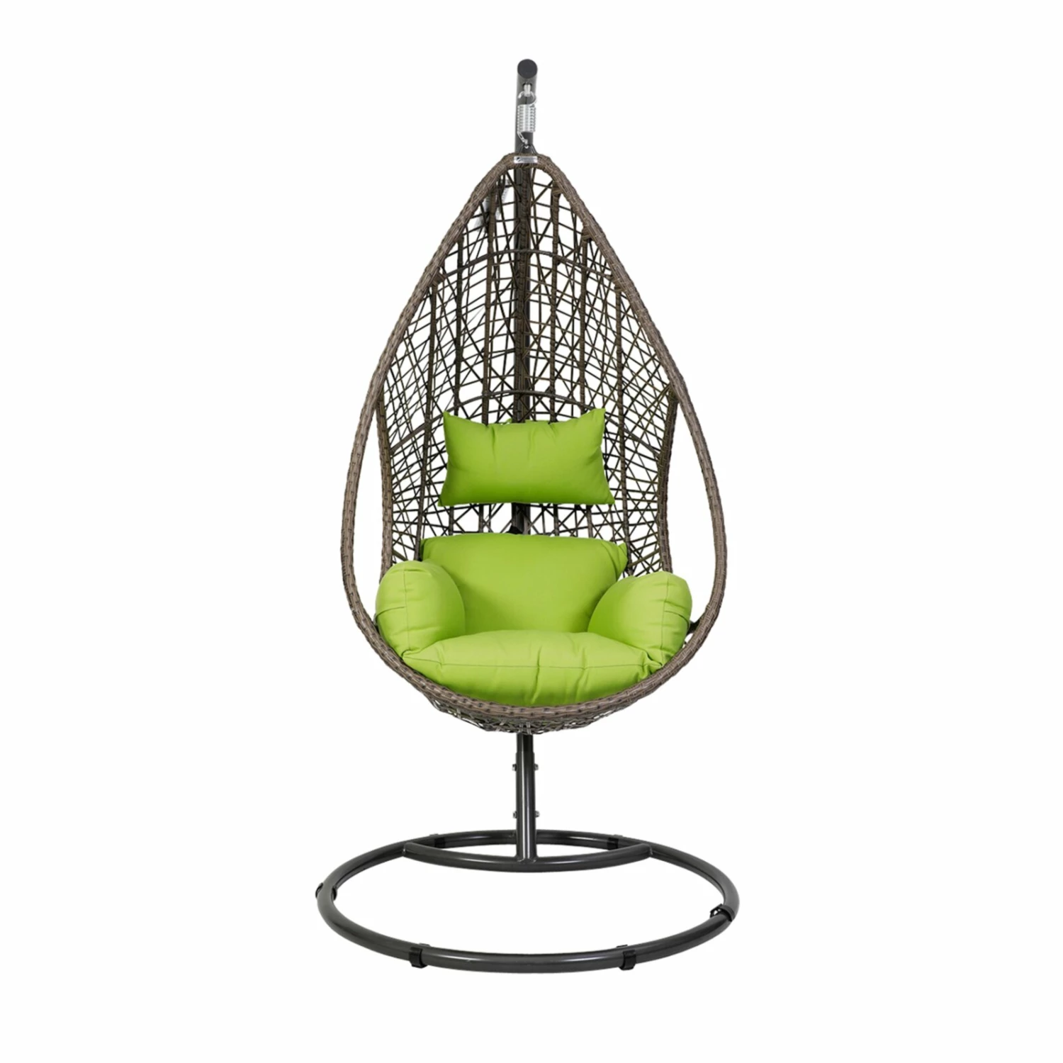 Bester Verkauf 🛒 Hängesessel - braun-grün - Metall-Polyrattan - 103 cm Ø ✔️ 3 Bester Verkauf 🛒 Hängesessel - braun-grün - Metall-Polyrattan - 103 cm Ø ✔️