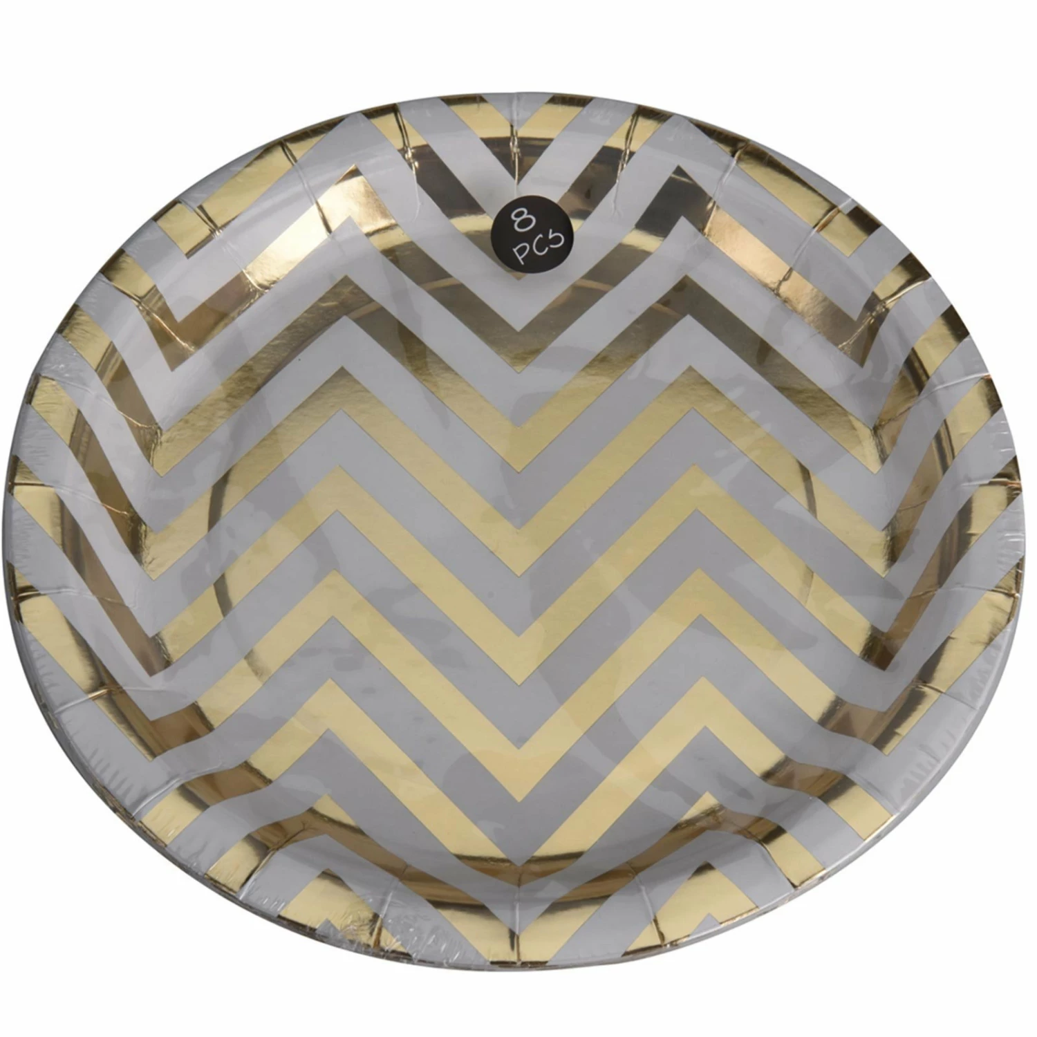 Coupon 🌟 8er-Pack Pappteller - gold-weiß - Ø 23 cm ❤️ 4 Coupon 🌟 8er-Pack Pappteller - gold-weiß - Ø 23 cm ❤️ – Bild 2