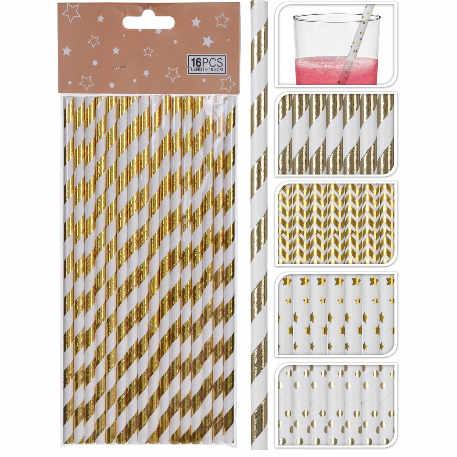 Beste Bewertungen von 🔥 16er-Pack Papiertrinkhalme - gold-weiß 🛒 3 Beste Bewertungen von 🔥 16er-Pack Papiertrinkhalme - gold-weiß 🛒