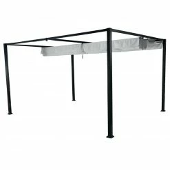 Bester Verkauf 🛒 Pavillon - hellgrau - anthrazit - 400 cm breit ⌛ -Angebote Garten Store 1012000500 02 1600Wx1600H