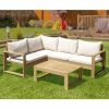 Budget 👍 4-teiliges Ecklounge-Set - Akazie Mangium massiv 👍 -Angebote Garten Store 1015052600 1600Wx1600H