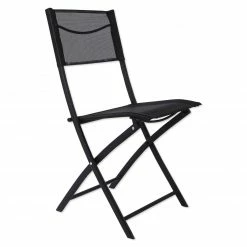 Am billigsten 🥰 Gardiola Klappstuhl - schwarz - mit Textilene 👍