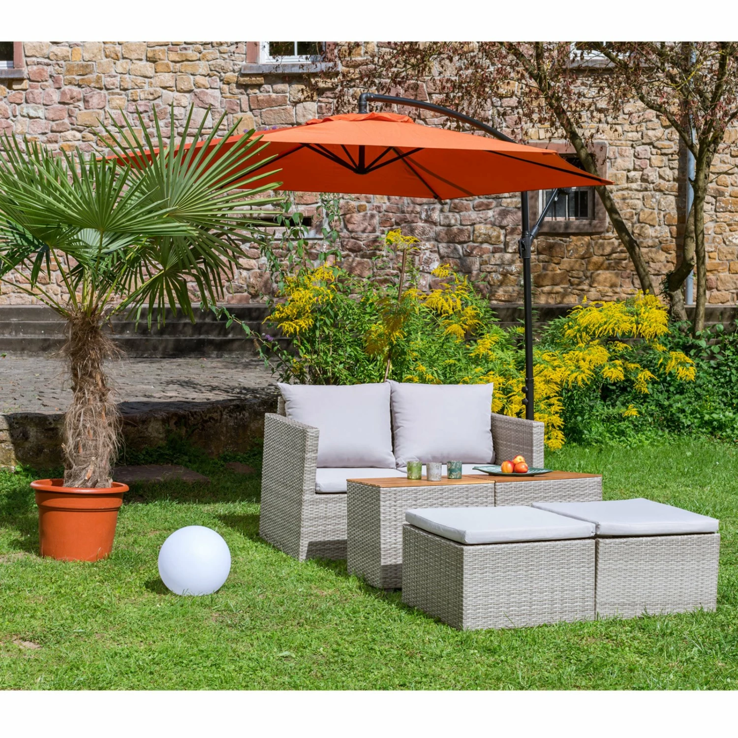 Großhandel 🧨 Gardiola 6-teiliges Lounge-Modulset - grau 🎉 6 Großhandel 🧨 Gardiola 6-teiliges Lounge-Modulset - grau 🎉 – Bild 4