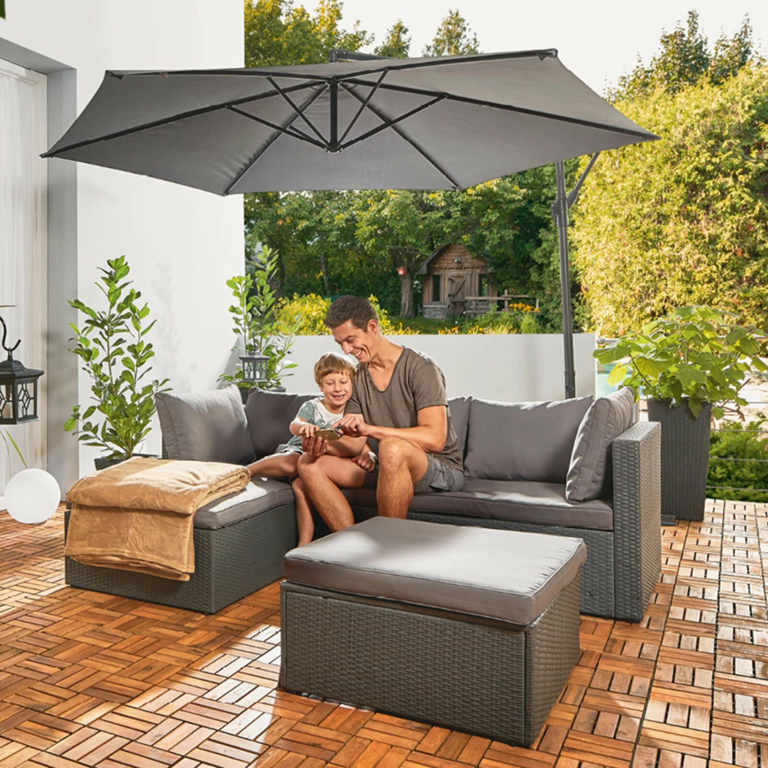 Coupon 😉 Gardiola Lounge Sitzgruppe - grau - inklusive Kissen 👍 5 Coupon 😉 Gardiola Lounge Sitzgruppe - grau - inklusive Kissen 👍 – Bild 3