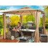 Blitzangebot 🧨 Gardiola Pavillon - beige-anthrazit - 3x3 Meter ⌛ 1 Blitzangebot 🧨 Gardiola Pavillon - beige-anthrazit - 3x3 Meter ⌛ -Angebote Garten Store 1015083400 1600Wx1600H