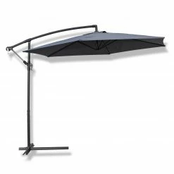 Brandneu ✔️ Gardiola Ampelschirm - grau - Durchmesser 300 cm ⌛