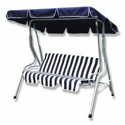 Top 10 😀 Gardiola Hollywoodschaukel - blau-weiß gestreift 🧨