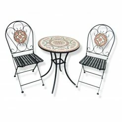 Beste Bewertungen von 🔥 Gardiola Balkon-Set - schwarz-orange - mit Mosaik 💯