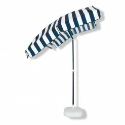 Bestes Angebot 🛒 Gardiola Sonnenschirm - blau-weiß - Knickfunktion 👏