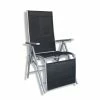 Auslauf 👍 Gardiola Liegestuhl - grau - schwarze Textillene - verstellbar 👏 -Angebote Garten Store 1015114000 1600Wx1600H