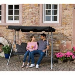 Bester Verkauf 👏 Gardiola Hollywoodschaukel - schwarz - 170 cm breit 👍 -Angebote Garten Store 1015169300 05 1600Wx1600H