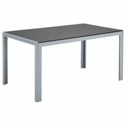 Coupon 🎉 Gardiola Gartentisch - schwarz-silber - 150 cm breit 👍