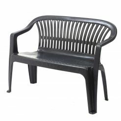 Bestpreis 😉 Stapelbank - anthrazit - Kunststoff 🔔