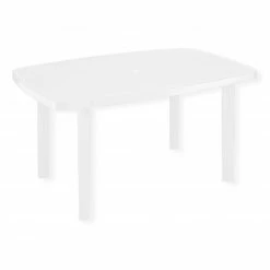 Rabatt 😍 Gartentisch - weiß - wetterfest 🎁