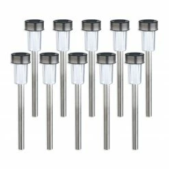 Schlussverkauf 😉 LED-Solar-Leuchte Erdspieß - 10er Set 🌟