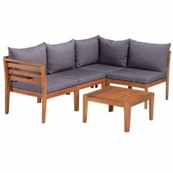 Rabatt 🥰 Gardiola 14-teiliges Gartenmöbel-Loungeset - anthrazit - Akazie massiv ✨ -Angebote Garten Store 1015237100 02 1600Wx1600H