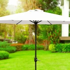 Schlussverkauf 🤩 Sonnenschirm - creme - Ø 270 cm 👍 -Angebote Garten Store 1015237200 02 1600Wx1600H