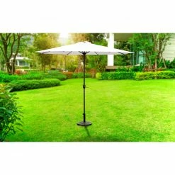 Schlussverkauf 🤩 Sonnenschirm - creme - Ø 270 cm 👍 -Angebote Garten Store 1015237200 03 1600Wx1600H