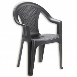 Aktion ✔️ Gartenstuhl - anthrazit - stapelbar 🎉