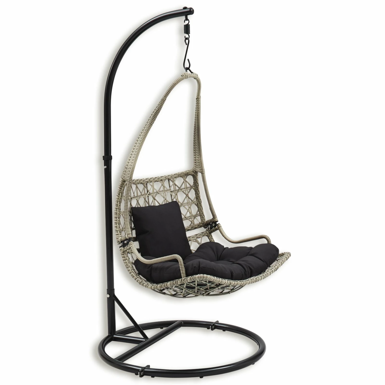 Blitzangebot 💯 Gardiola Hängesessel - schwarz-grau 🛒 3 Blitzangebot 💯 Gardiola Hängesessel - schwarz-grau 🛒