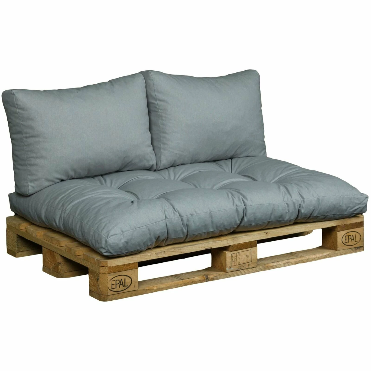 Angebote 😍 Palettenkissen-Set - hellgrau - mit Tasche 🛒 4 Angebote 😍 Palettenkissen-Set - hellgrau - mit Tasche 🛒 – Bild 2