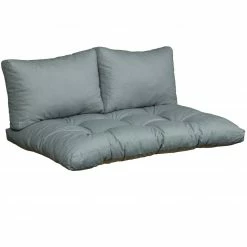 Angebote 😍 Palettenkissen-Set - hellgrau - mit Tasche 🛒