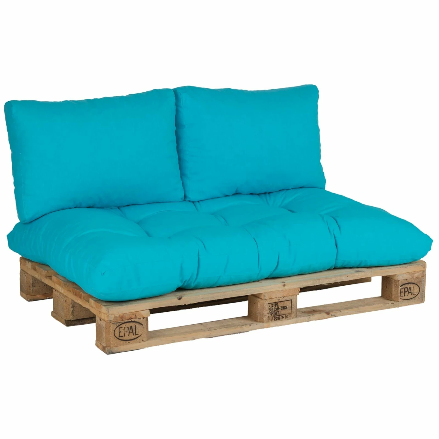 Budget 🥰 Palettenkissen-Set - türkis - mit Tasche ✔️ 4 Budget 🥰 Palettenkissen-Set - türkis - mit Tasche ✔️ – Bild 2