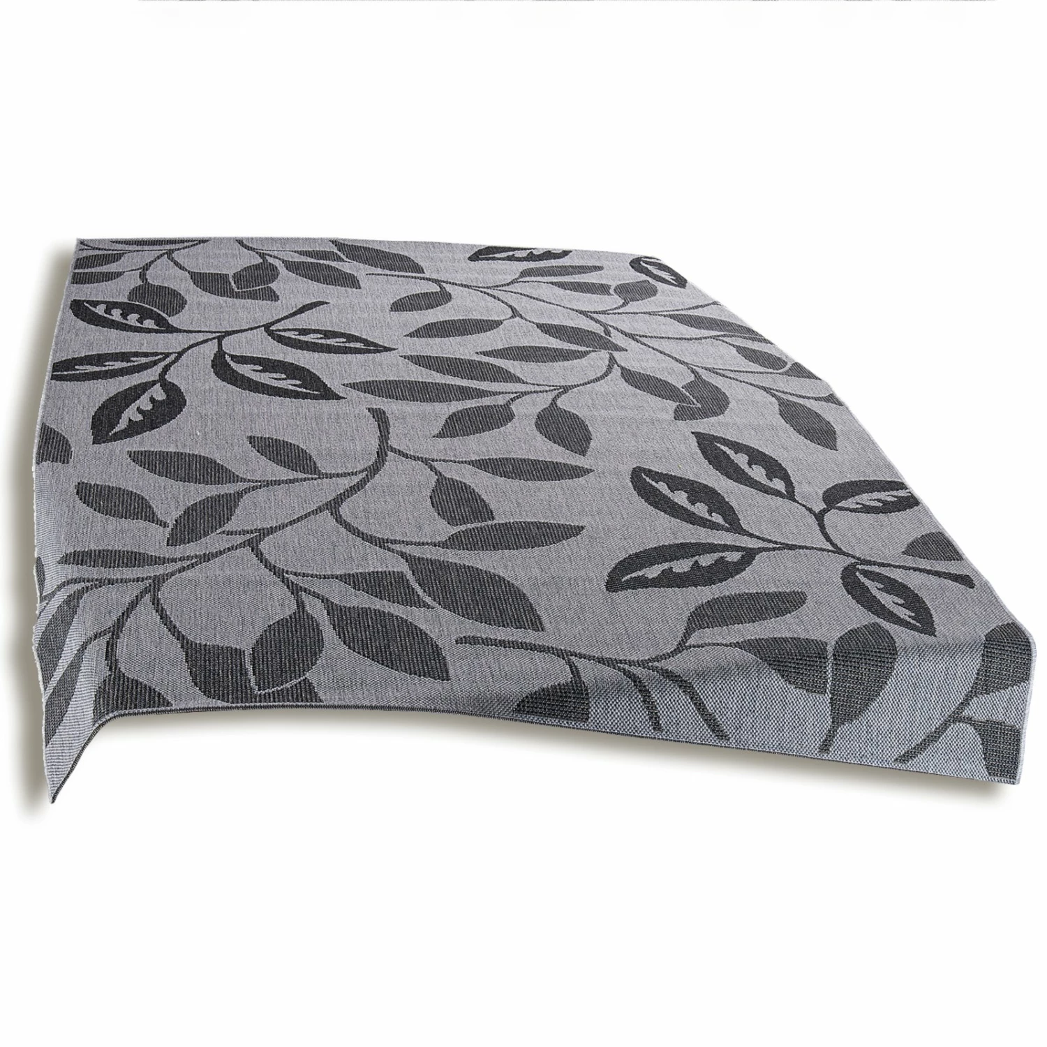Billig 😀 In-/Outdoorteppich - grau - Blätter - 160x230 cm 🤩 3 Billig 😀 In-/Outdoorteppich - grau - Blätter - 160x230 cm 🤩