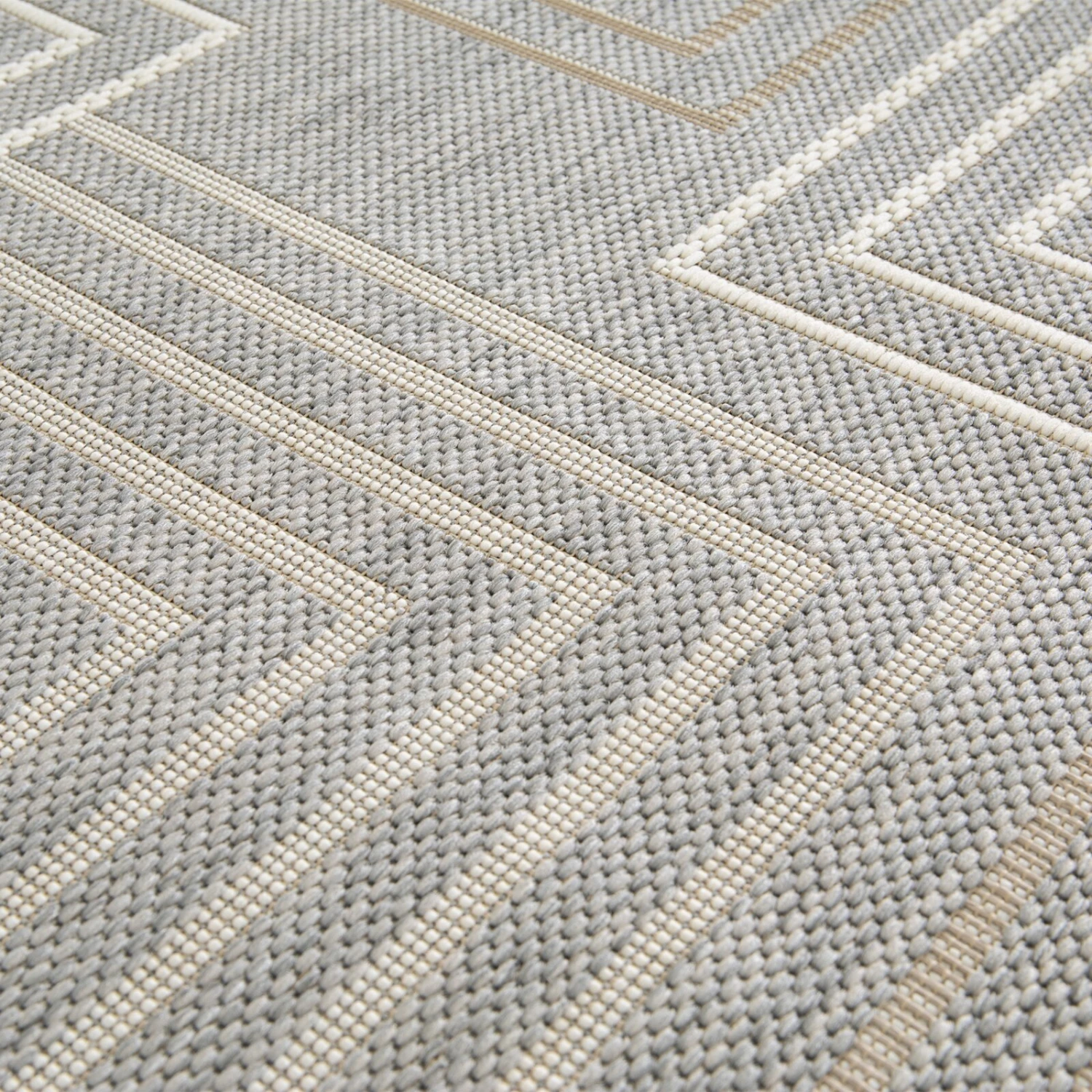 Budget ⌛ In-/Outdoorteppich - graumix - Linien - 80x150 cm 👍 5 Budget ⌛ In-/Outdoorteppich - graumix - Linien - 80x150 cm 👍 – Bild 3