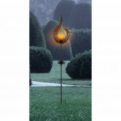 Billig 😀 Solar-LED-Erdspieß - schwarz-gold - 90 cm hoch 🔔 -Angebote Garten Store 2099016300 03 1600Wx1600H