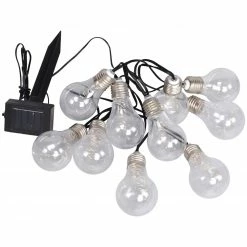 Billig 😉 Solar-LED-Lichterkette - warmweiß - 3,8 Meter ⭐