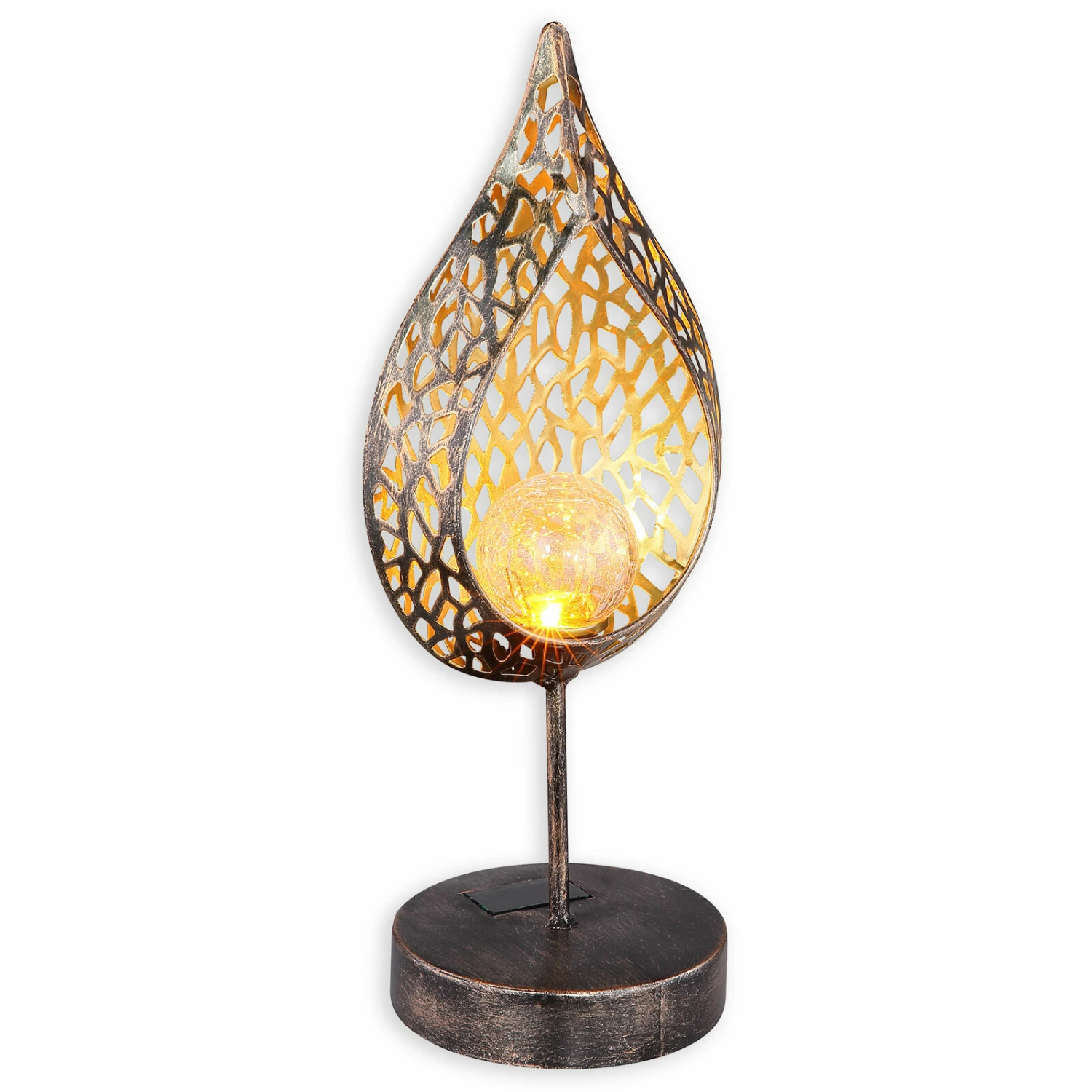 Am billigsten 🧨 Solar-LED-Dekoleuchte - schwarz-gold - 35 cm hoch ⭐ 3 Am billigsten 🧨 Solar-LED-Dekoleuchte - schwarz-gold - 35 cm hoch ⭐