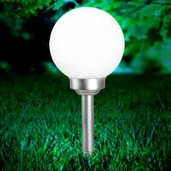 Am billigsten ✨ Solar-LED-Spieß - silber-weiß - 62 cm hoch 😉 -Angebote Garten Store 2099017300 03 1600Wx1600H
