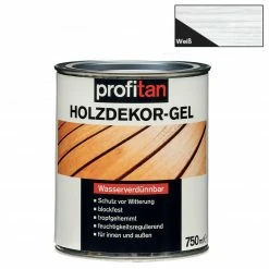 Blitzangebot 🎉 profitan Holzdekor-Gel - weiß - 750 ml ✨