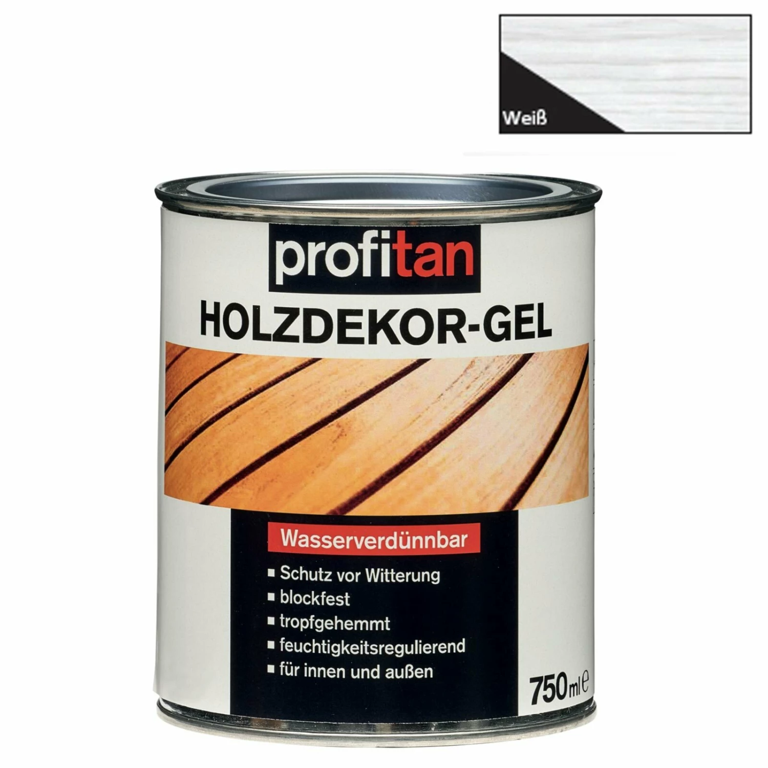 Blitzangebot 🎉 profitan Holzdekor-Gel - weiß - 750 ml ✨ 3 Blitzangebot 🎉 profitan Holzdekor-Gel - weiß - 750 ml ✨