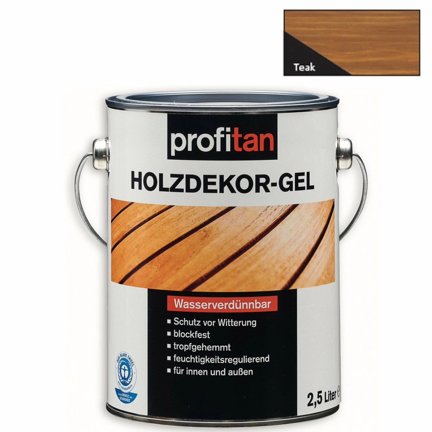 Bestpreis ❤️ profitan Holzdekor-Gel - teak - 2,5 Liter ✔️ 3 Bestpreis ❤️ profitan Holzdekor-Gel - teak - 2,5 Liter ✔️