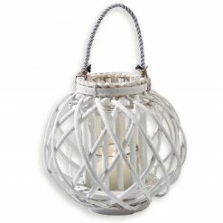 Rabatt 🌟 Laterne - weiß - Ø 30 cm ✔️