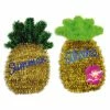 Auslauf 👏 Lametta-Ananas - gold-grün - sommerliche Motive - 20x32 cm ⭐ -Angebote Garten Store 2687014900 1600Wx1600H