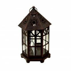 Angebote 😍 Laterne mit Teelichthaltern - schwarz - 28 cm hoch 🛒