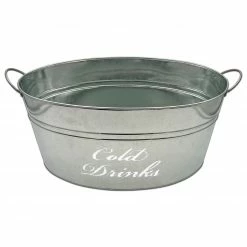 Bestpreis 👏 Zinkwanne - Cold Drinks - 50 cm breit ✔️