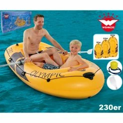 Blitzangebot 🥰 Schlauchboot OLYMPIC 230 - gelb - inklusive Paddel 😀 -Angebote Garten Store 2744007200 04 1600Wx1600H