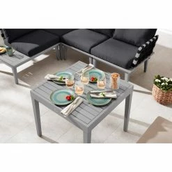 Brandneu 🎉 6-teiliges Lounge-Set - LOOKS by Wolfgang Joop - anthrazit - Akazie massiv 🎁 -Angebote Garten Store 2802000101 03 1600Wx1600H