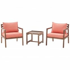 Angebote 🌟 3-teiliges Lounge-Set - LOOKS by Wolfgang Joop - braun-coral 🧨 -Angebote Garten Store 2802000400 09 1600Wx1600H