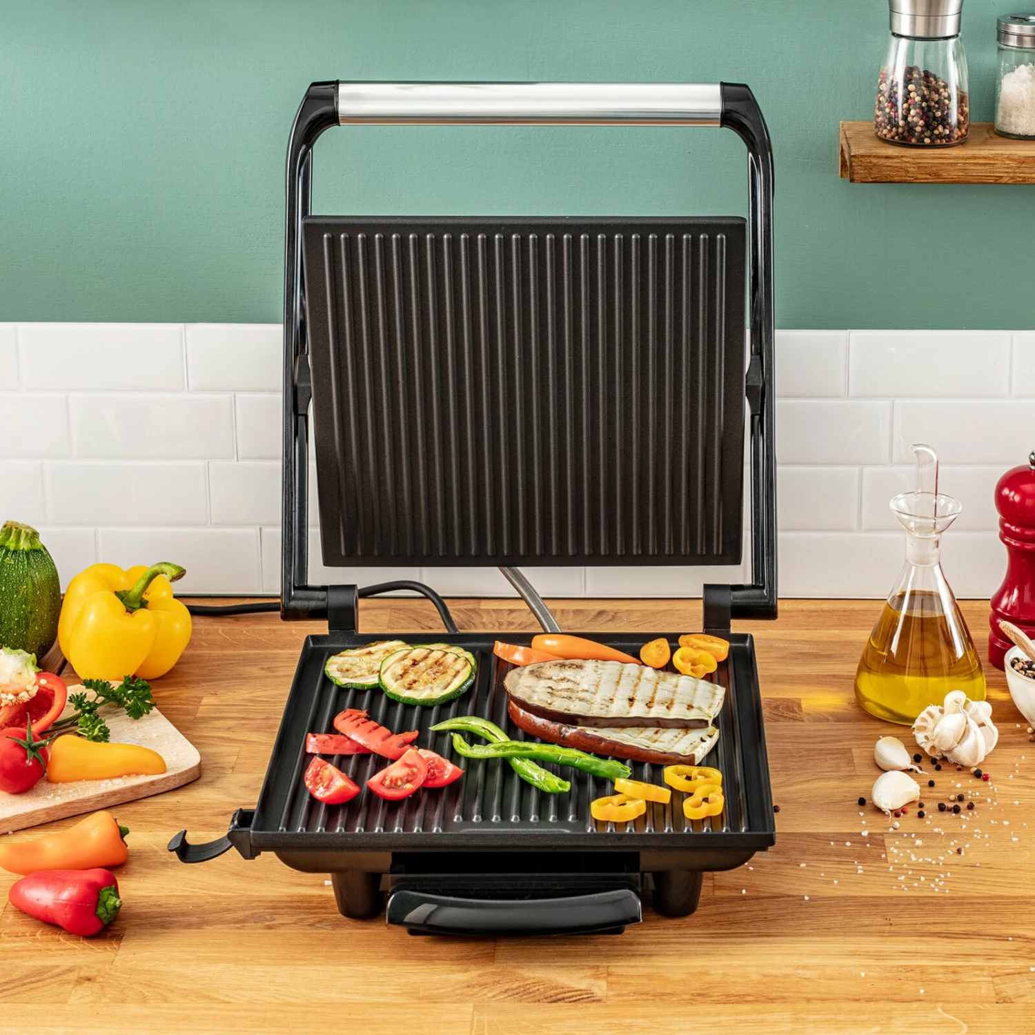 Budget ✔️ TEFAL Kontaktgrill INICIO GC241D - schwarz-silber 🌟 8 Budget ✔️ TEFAL Kontaktgrill INICIO GC241D - schwarz-silber 🌟 – Bild 6
