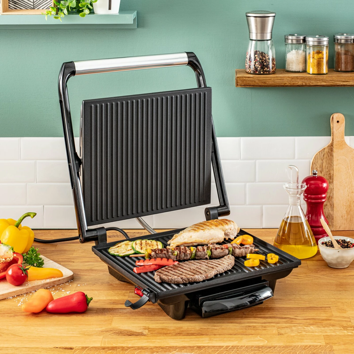 Budget ✔️ TEFAL Kontaktgrill INICIO GC241D - schwarz-silber 🌟 10 Budget ✔️ TEFAL Kontaktgrill INICIO GC241D - schwarz-silber 🌟 – Bild 8