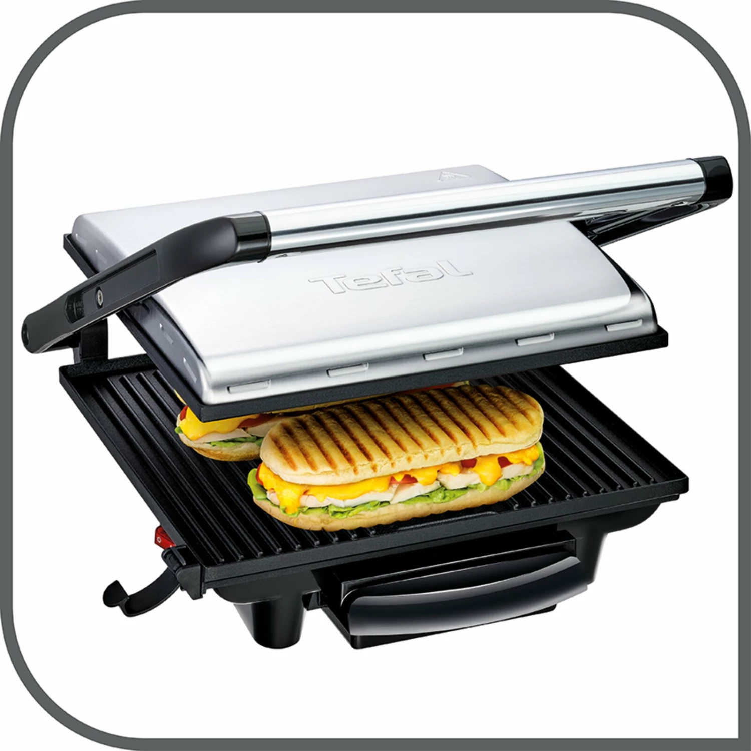 Budget ✔️ TEFAL Kontaktgrill INICIO GC241D - schwarz-silber 🌟 13 Budget ✔️ TEFAL Kontaktgrill INICIO GC241D - schwarz-silber 🌟 – Bild 11